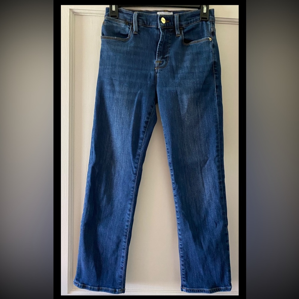 Frame‎ Classic High Straight Women's Blue Jeans